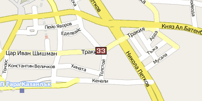 Thrakergrab von Kasanlak Stadtplan